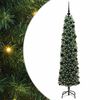 vidaXL Sapin de No&euml;l artificiel Vert 180 cm PVC et acier et plastique