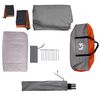 vidaXL Tente de cabine familiale 6 personnes gris orange imperm&eacute;able