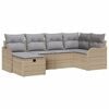 vidaXL Ensemble de canap&eacute; de jardin 6 pc 6-Nombre de places