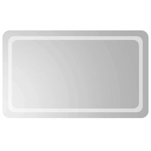 vidaXL Miroir de salle de bain LED avec miroir Transparent 100 x 60 cm