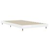 vidaXL Cadre de lit sans matelas blanc brillant 90x190 cm