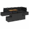 vidaXL Ensemble de canap&eacute; de jardin 9 pc Noir 100 x 55 x 73 cm