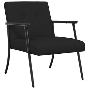 vidaXL fauteuil Noir tissu