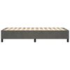 vidaXL Cadre de lit &agrave; ressorts gris fonc&eacute; 90x190 cm velours