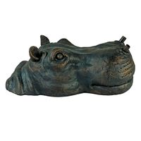 Ubbink Fontaine de jardin à cracheur flottante Hippopotame