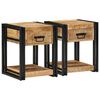 vidaXL Tables de chevet (2 pcs) 40x40x50 cm Bois massif brut de manguier