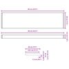 vidaXL Appui de fen&ecirc;tre Bois Brun 60 x 20 x 4,5 cm PVC