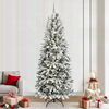 vidaXL Sapin de No&euml;l artificiel avec 300 LED avec support Blanc 240 cm