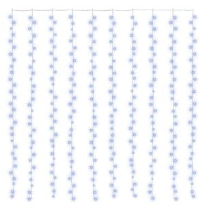 vidaXL Rideaux lumineux &agrave; LED 3x3 m 300 LED Bleu 8 fonctions