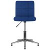 vidaXL Chaise pivotante de salle &agrave; manger Bleu Tissu