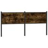 vidaXL T&ecirc;te de lit ch&ecirc;ne fum&eacute; 160 cm bois d'ing&eacute;nierie et acier