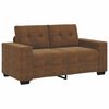vidaXL | Canap&eacute; | 2 pcs Marron 221 x 78 x 80 cm Cuir synth&eacute;tique