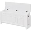 vidaXL Banc de rangement en style baroque PFDM blanc