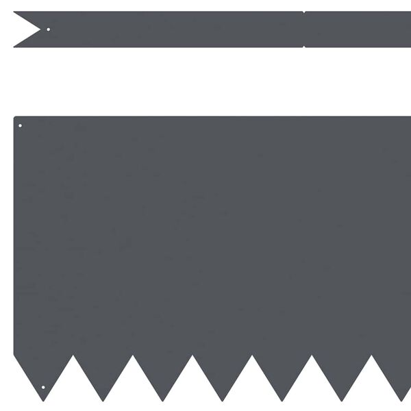 vidaXL Bordure de Pelouse 50 pcs Anthracite 100 x 0.05 x 20 cm