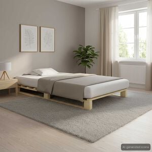 vidaXL Cadre de lit de palette sans matelas 90x200 cm bois pin massif
