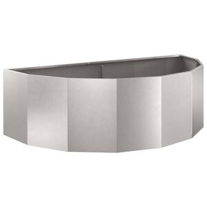 vidaXL Jardini&egrave;re Argent 120 x 60 x 35 cm Acier inoxydable