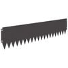 vidaXL Bordure de Pelouse 20 pcs 103 x 25 cm Acier Noir