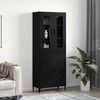 vidaXL Haut Armoire 2 pcs Ch&ecirc;ne noir Bois d'ing&eacute;nierie