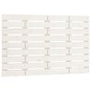vidaXL T&ecirc;te de lit murale Blanc 96x3x63 cm Bois massif de pin
