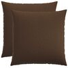vidaXL Housse de coussin 2 pc HEERLEN Marron 55 x 55 cm Tissu