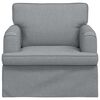 vidaXL Canap&eacute; 60cm Gris clair M&eacute;tал