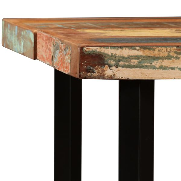 vidaXL Table de bar Bois massif de récupération 150 x 70 x 107 cm