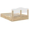 vidaXL Lit de Rangement Ch&ecirc;ne Sonoma 140 x 190 cm Bois d'ing&eacute;nierie