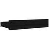 vidaXL Cadre de lit sans matelas avec tiroirs noir 140x190 cm