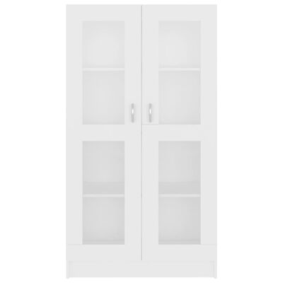 vidaXL Armoire à vitrine Blanc 82,5x30,5x150 cm Aggloméré