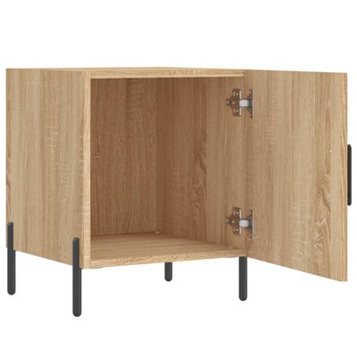 vidaXL Table de chevet chêne sonoma 40x40x50 cm bois d’ingénierie