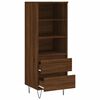 vidaXL Buffet haut Ch&ecirc;ne marron 40x36x110 cm Bois d'ing&eacute;nierie
