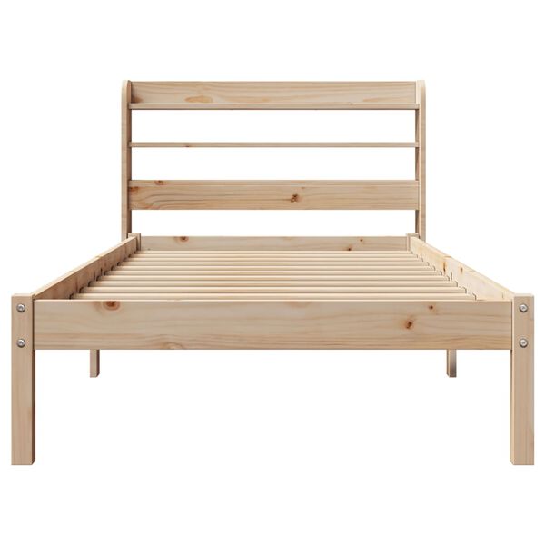 vidaXL Cadre de lit sans matelas 75x190 cm bois de pin massif