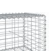 vidaXL Panier gabion avec couvercle 1000x100x50 cm fer galvanis&eacute;