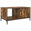 vidaXL Table basse Ch&ecirc;ne fum&eacute; 90 x 49 x 46 cm Bois d'ing&eacute;nierie