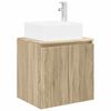 vidaXL Vanit&eacute; de lavabo mural Ch&ecirc;ne Sonoma 49,5 x 41 x 63 cm
