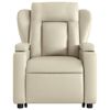 vidaXL Fauteuil inclinable Cr&egrave;me Similicuir