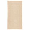 vidaXL Tapis ZIZUR beige 60x110 cm aspect de jute int&eacute;rieur ext&eacute;rieur