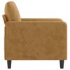 vidaXL Fauteuil Marron 60 cm Velours