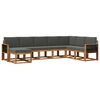 vidaXL Ensemble de canap&eacute;s d'ext&eacute;rieur 8 pc Naturel et Anthracite