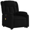 vidaXL Fauteuil inclinable de massage &eacute;lectrique Noir Tissu