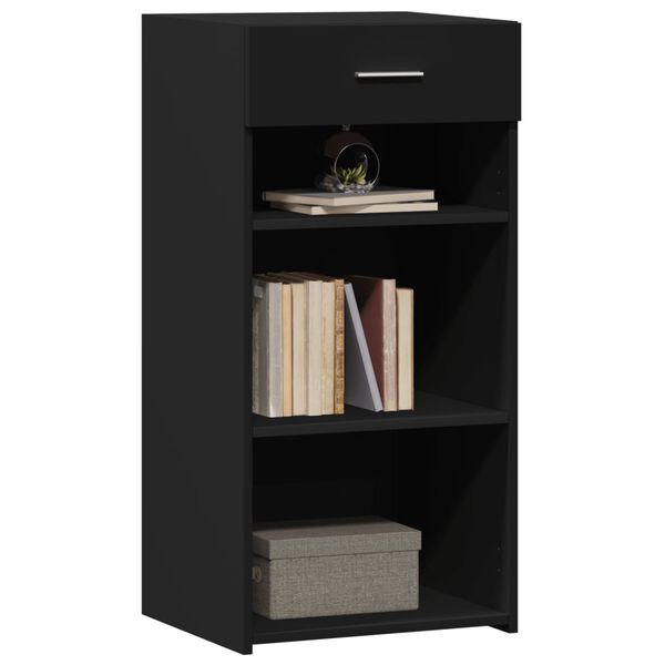 vidaXL Buffet noir 45x42,5x93 cm bois d'ing&eacute;nierie