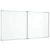 vidaXL Tableau blanc magn&eacute;tique pliable 120x60x1,7 cm aluminium