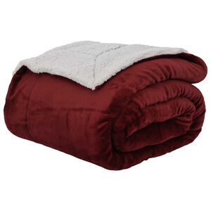 vidaXL plaid Bordeaux 150 x 200 cm 1.64 kg Polaire