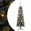 vidaXL Sapin de No&euml;l artificiel Vert 120 cm PVC, plastique et acier