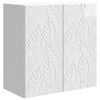 vidaXL Armoire Murale Blanc brillant 59 x 31 x 60 cm Bois d'ing&eacute;nierie