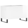 vidaXL Armoire &agrave; disques blanc brillant 74,5x38x48cm bois d'ing&eacute;nierie