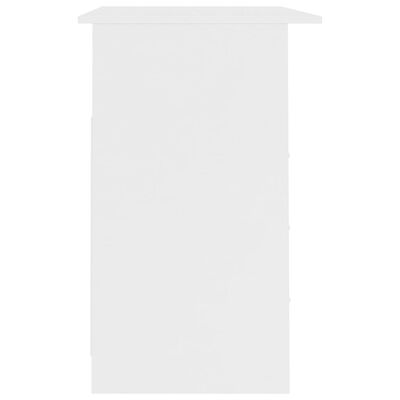 vidaXL Bureau avec tiroirs Blanc 110x50x76 cm Bois d'ingénierie