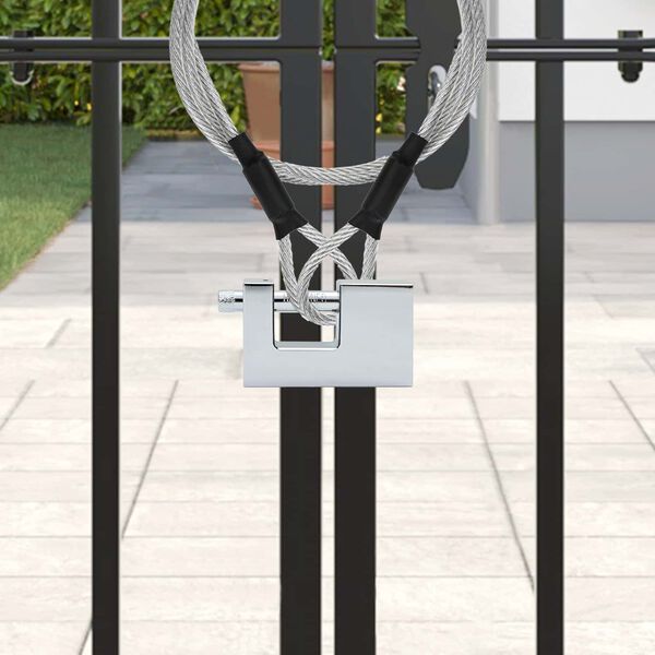 vidaXL Verrou 2 pcs Argent&eacute; 7,8 x 2 x 5 cm Fer