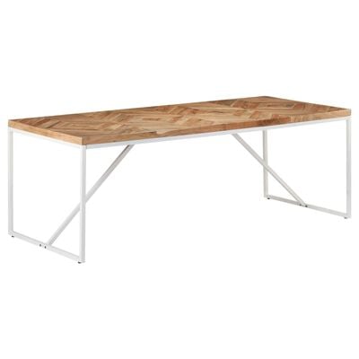 vidaXL Table à dîner 200x90x76 cm Bois massif d'acacia et de manguier