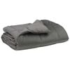 vidaXL Duvet d'&eacute;t&eacute; simple Matelass&eacute; Gris clair 135 x 200 cm Microfibre